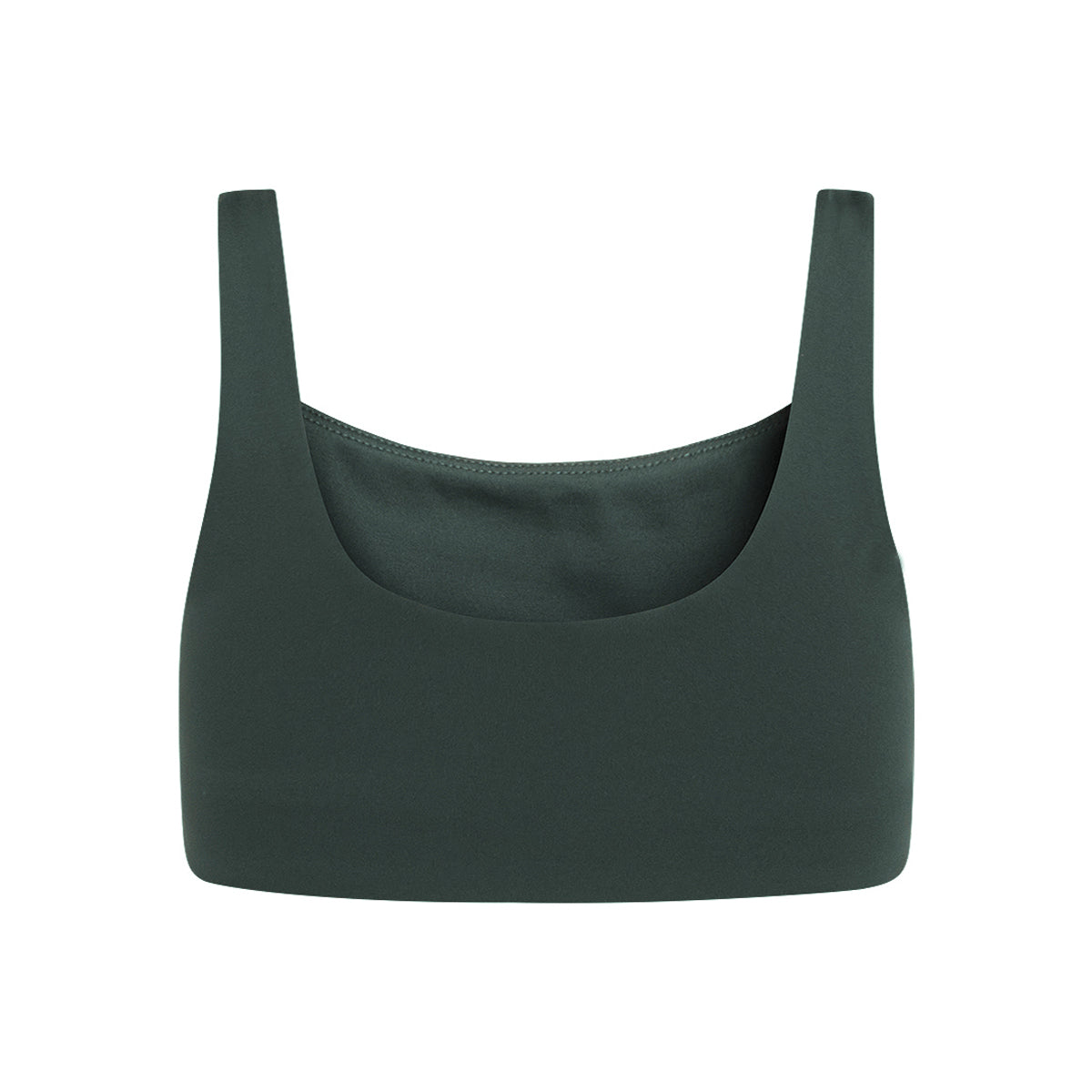 Girlfriend Collective Tommy Square Neck sports BH, grøn - 1016 - MOSS - Moss