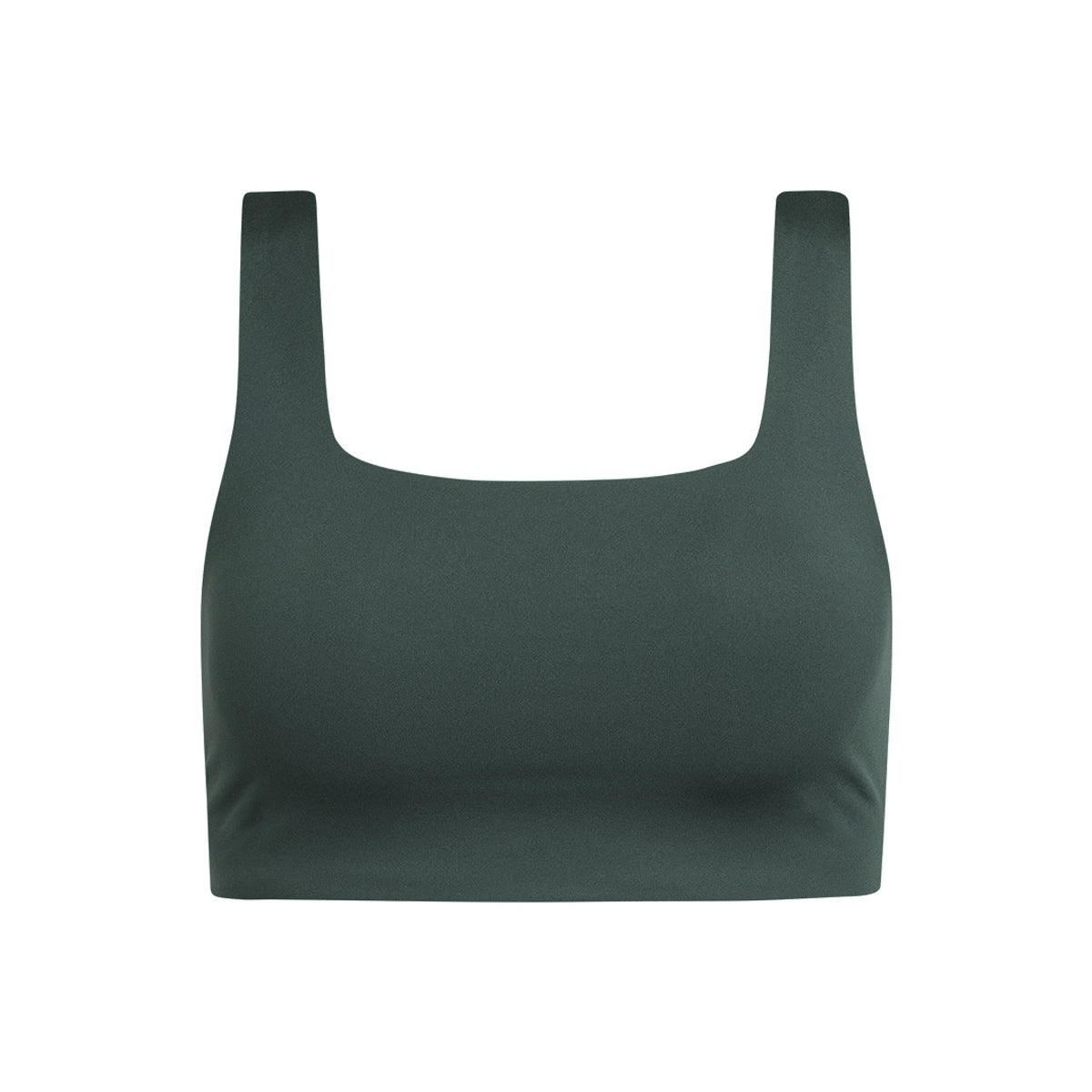 Girlfriend Collective Tommy Square Neck sports BH, grøn - 1016 - MOSS - Moss