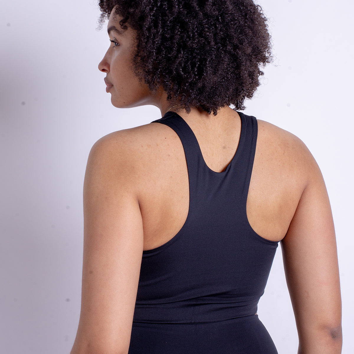 Girlfriend Collective Dylan sports BH, sort - 1017 - BLACK - Black