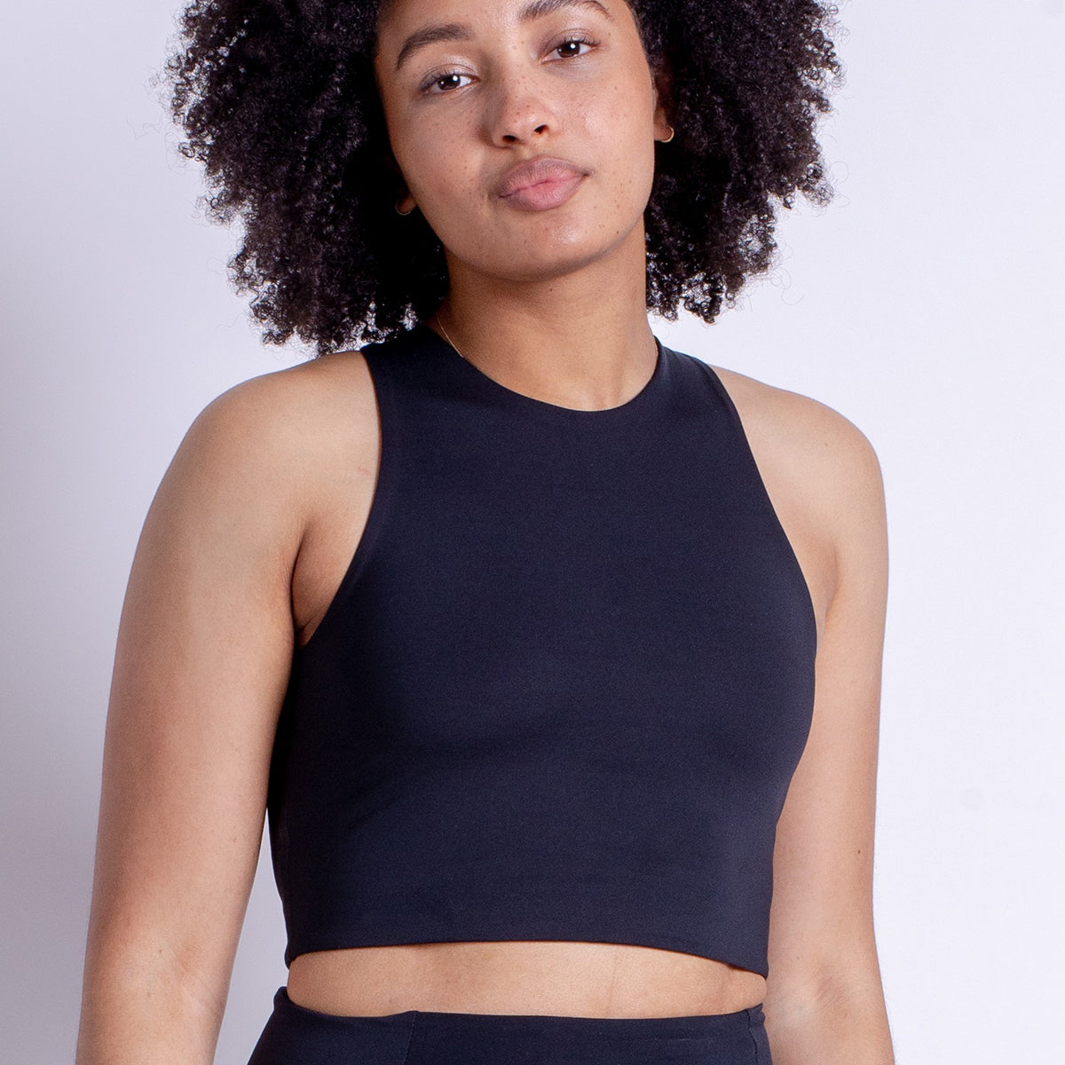 Girlfriend Collective Dylan sports BH, sort - 1017 - BLACK - Black