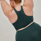 Girlfriend Collective Dylan sports BH, grøn - 1017 - MOSS - Moss