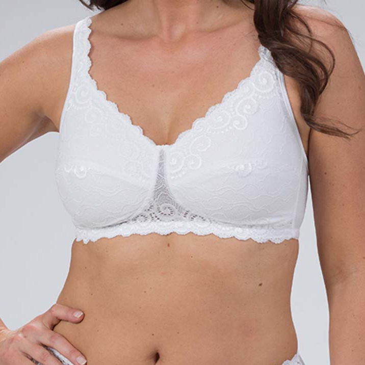 Trofé Livia BH uden bøjle, hvid - 10186 - 1000 - White