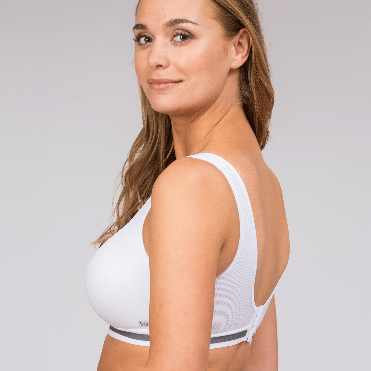 Trofé Carolina sports BH, hvid - 10195 - 1000 - White