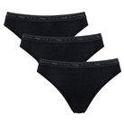 Sloggi 100 3-pak tai trusse, sort - 10198131 - 0004 - Black