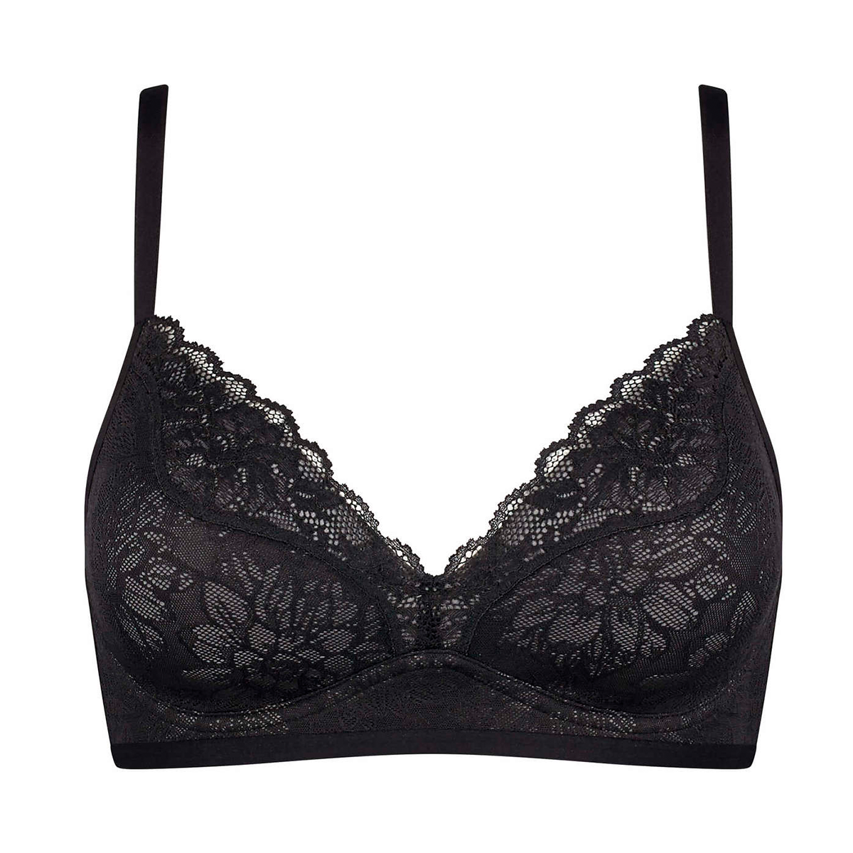 Triumph Fit Smart P01 BH uden bøjle, sort - 10205981 - 0004 - Black