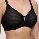 Triumph Peony Florale W01 BH med bøjle, sort - 10207994 - 0004 - Black