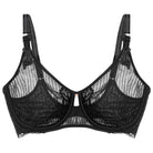 Triumph Peony Florale W01 BH med bøjle, sort - 10207994 - 0004 - Black