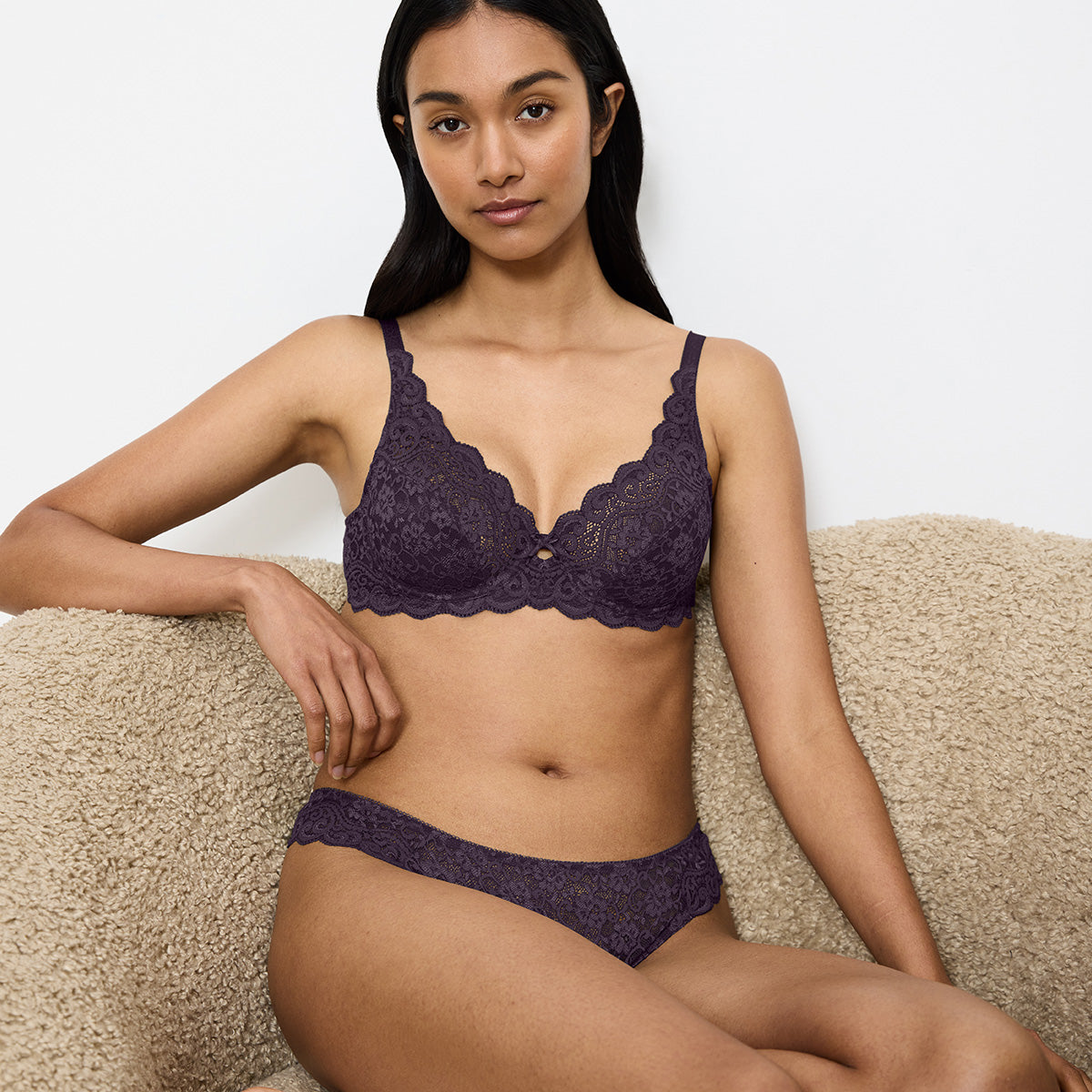 Triumph Amourette W BH med bøjle, lilla - 10209574 - 00YQ - Brandy