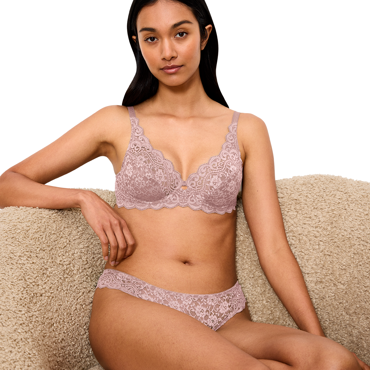 Triumph Amourette W BH med bøjle, rosa - 10209574 - 1347 - Mauve Rose