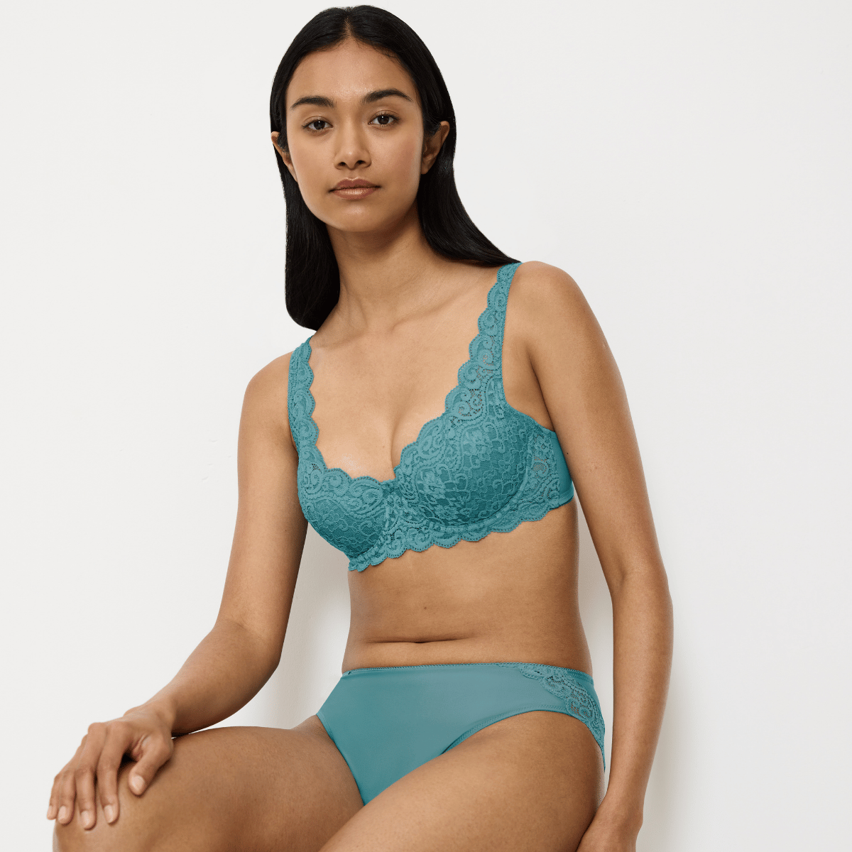Triumph Amourette WHP BH med bøjle, turkis - 10209584 - 1597 - Quiet Turquoise