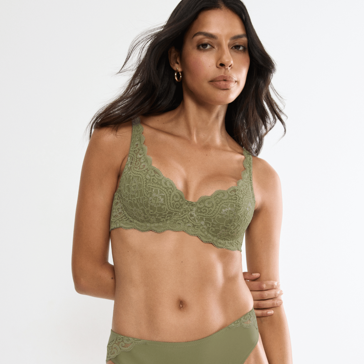 Triumph Amourette WHP BH med bøjle, grøn - 10209584 - 7855 - Olive Gold
