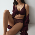 Triumph Amourette W01 BH med bøjle, bordeaux - 10210670 - 7291 - Claret