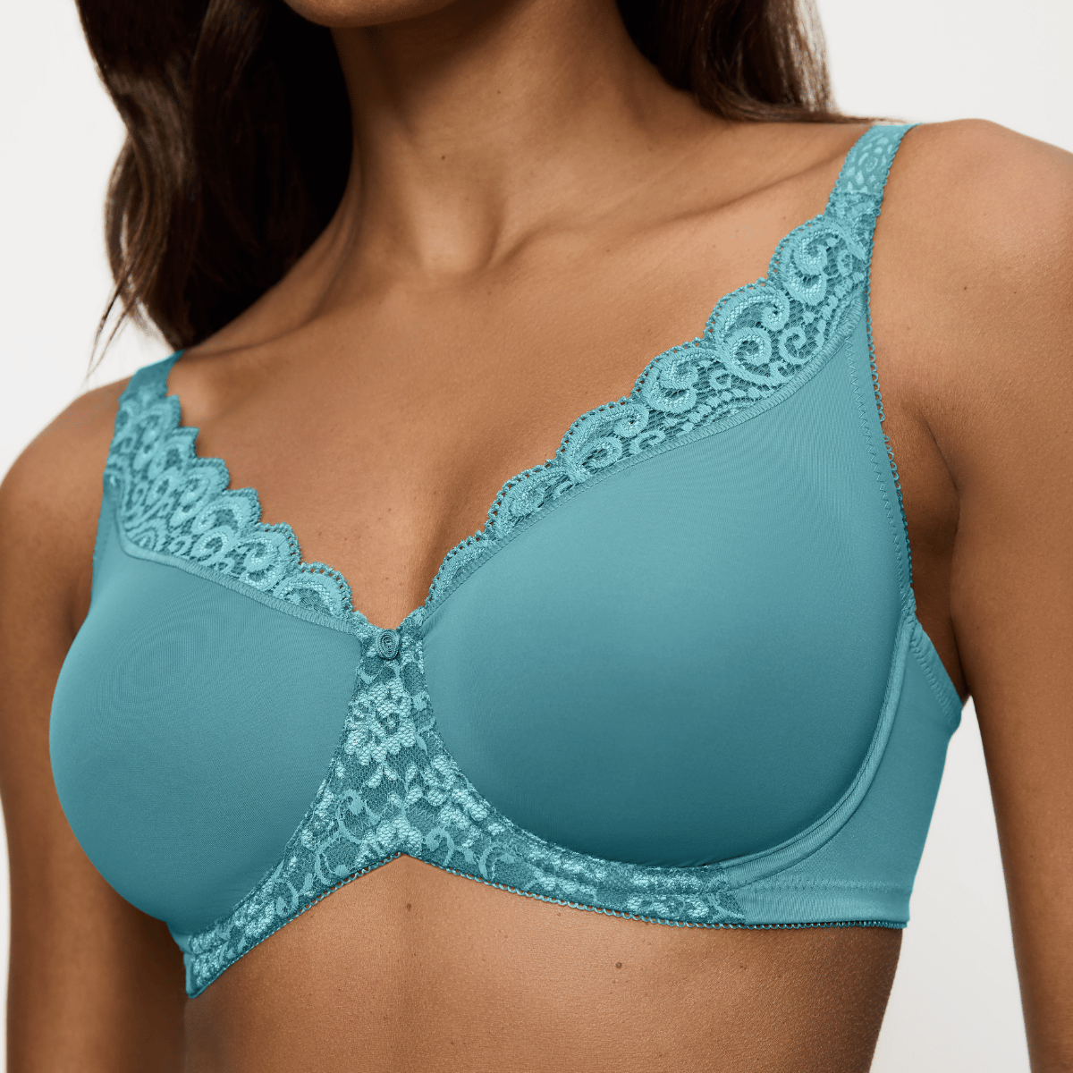 Triumph Amourette W01 BH med bøjle, turkis - 10210670 - 1597 - Quiet Turquoise