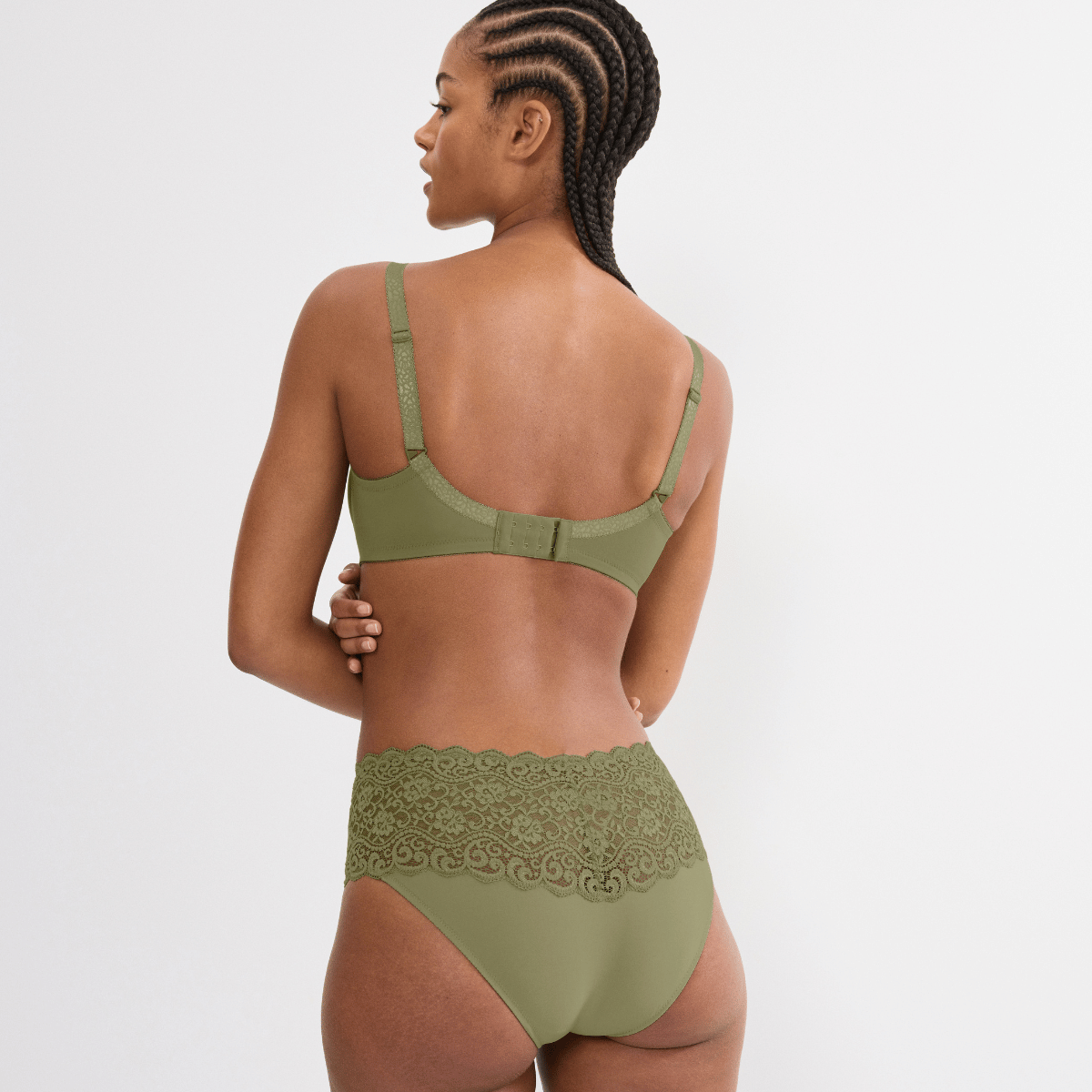 Triumph Amourette W01 BH med bøjle, grøn - 10210670 - 7855 - Olive Gold