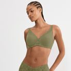 Triumph Amourette W01 BH med bøjle, grøn - 10210670 - 7855 - Olive Gold