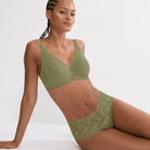 Triumph Amourette W01 BH med bøjle, grøn - 10210670 - 7855 - Olive Gold