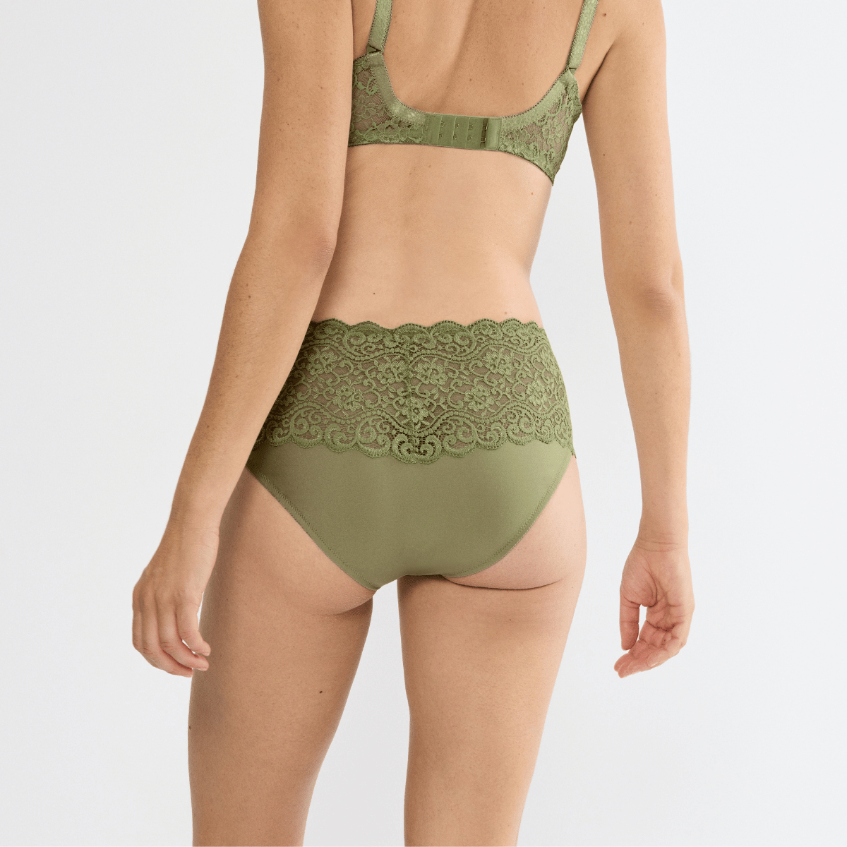 Triumph Amourette maxi trusse, grøn - 10210675 - 7855 - Olive Gold