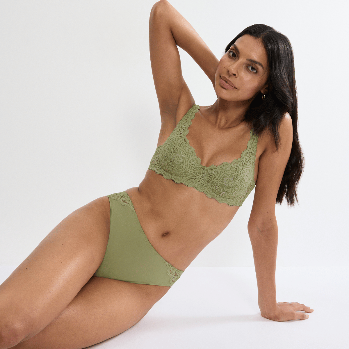 Triumph Amourette tai trusse, grøn - 10210688 - 7855 - Olive Gold
