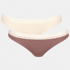 Sloggi GO Ribbed 2-Pack brazilian trusse, multi - 10213152 - M003 - Multicolour