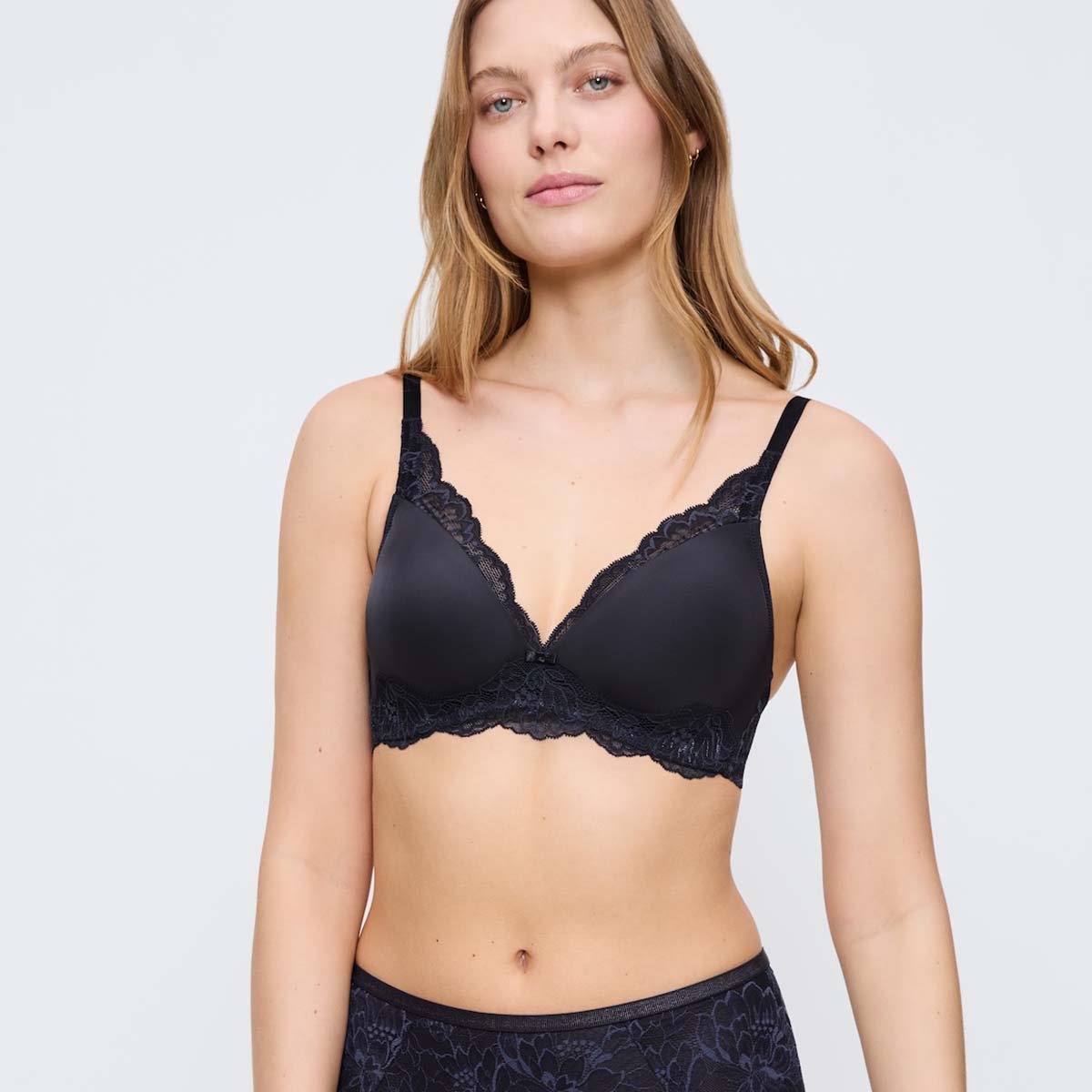 Triumph Amourette Charm P BH uden bøjle, blå - 10214457 - 00JO - Ink Gray