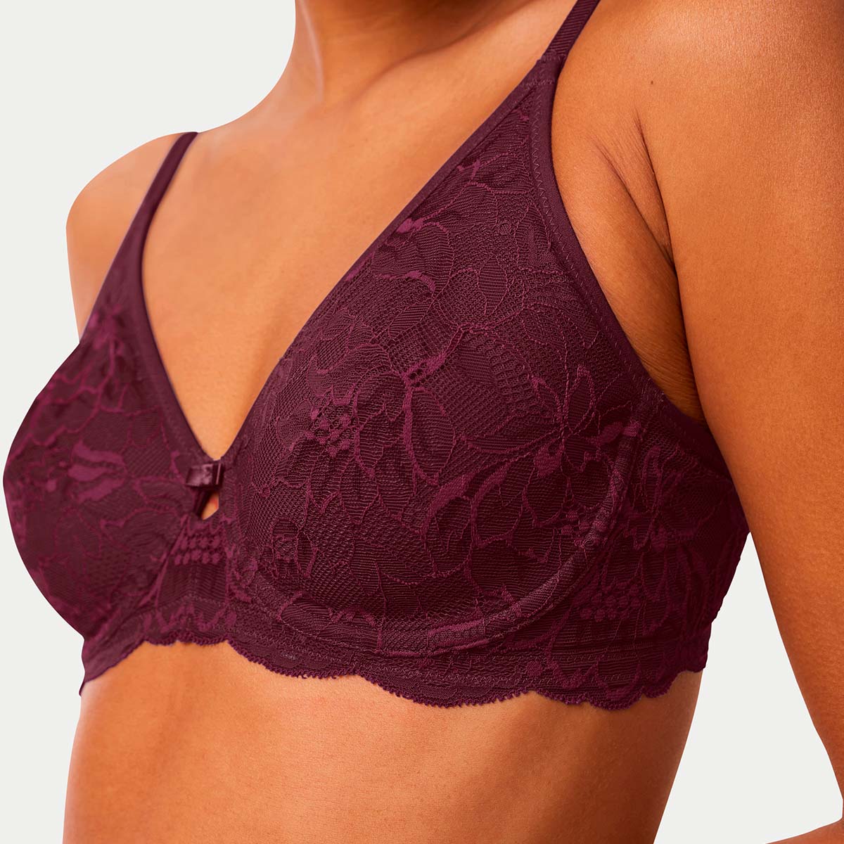 Triumph Amourette Charm T W02 BH med bøjle, bordeaux - 10214458 - 00EG - Burgundy