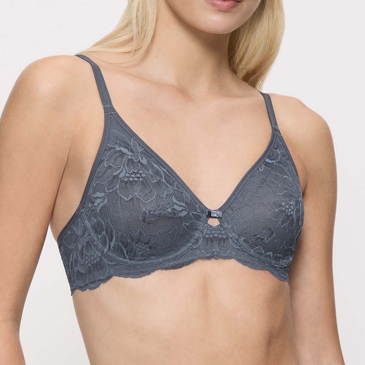 Triumph Amourette Charm T W02 BH med bøjle, blå - 10214458 - 00XX - Cloudy Blue