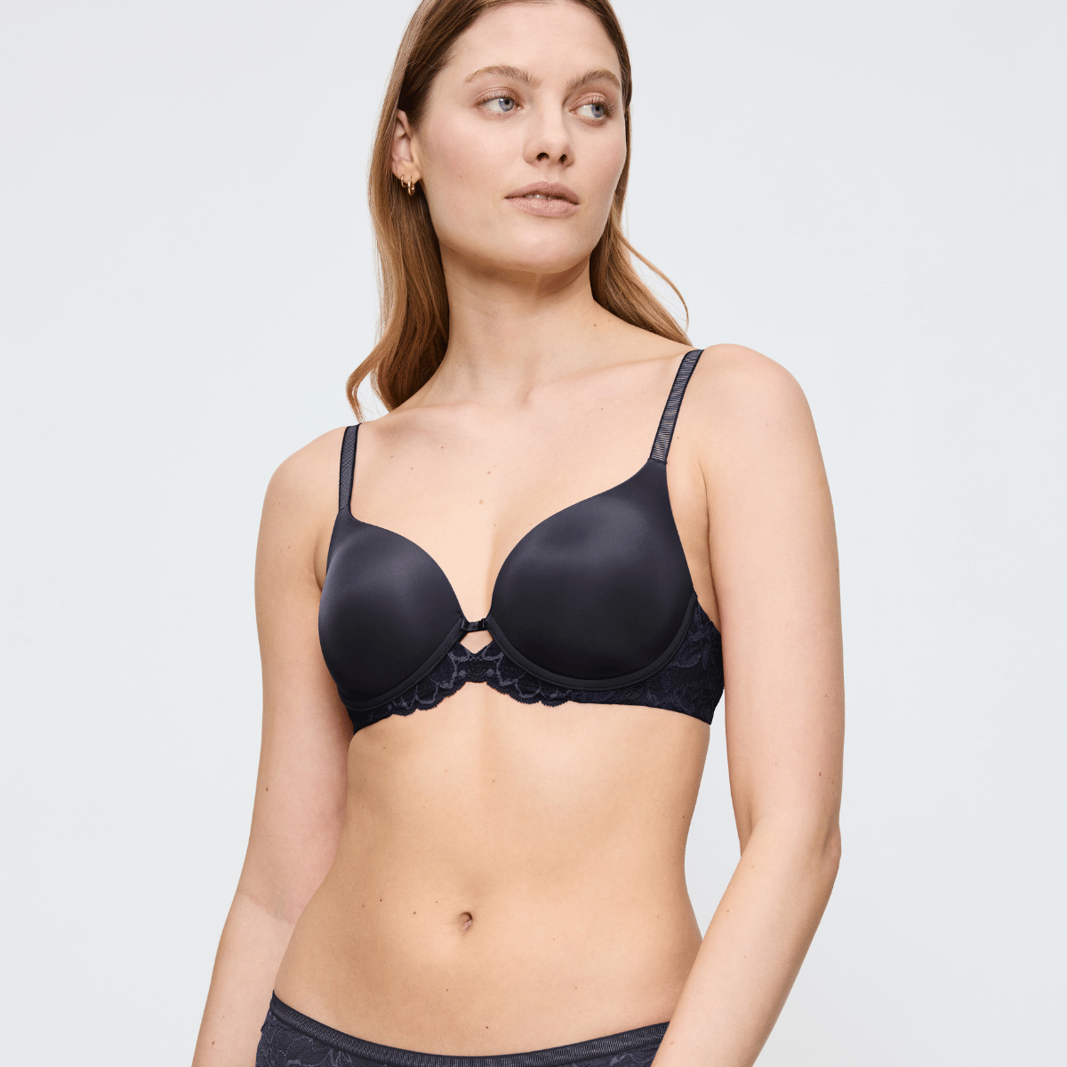 Triumph Amourette Charm T WHP01 BH med bøjle, blå - 10214459 - 00JO - Ink Gray