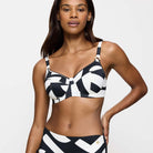 Triumph Summer Allure W bikini top med bøjle, multi - 10214546 - M016 - White - Dark Combination