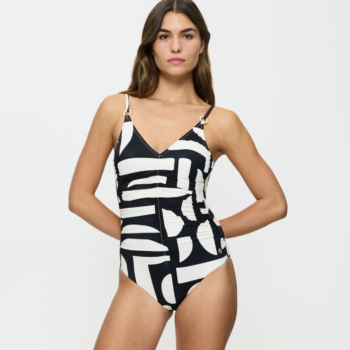 Triumph Summer Allure badedragt uden bøjle, multi - 10214733 - M016 - White - Dark Combination
