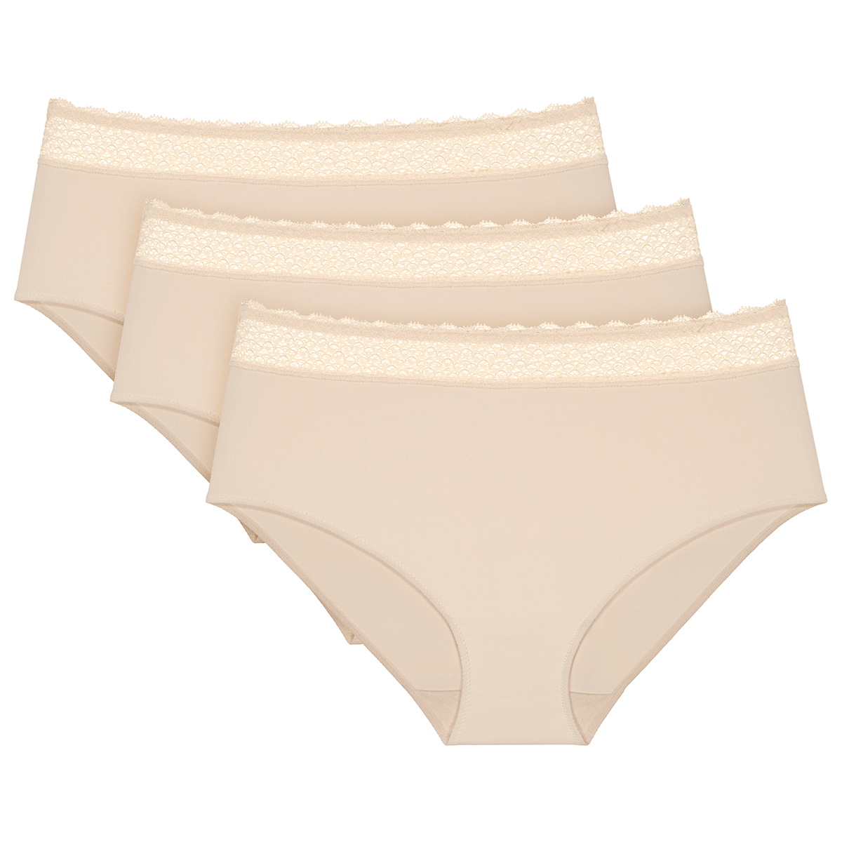 Triumph Feel Of Modal 3-Pack midi trusse, creme - 10214888 - 6720 - Creamy Dream