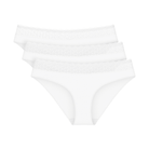 Triumph Feel Of Modal 3-pak tai trusse, hvid - 10214907 - 0003 - White