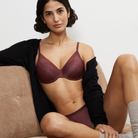 Triumph Signature Sheer WHP BH med bøjle, brun - 10215948 - 7572 - Decadent Chocolate