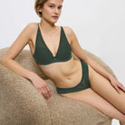 Triumph Aura Spotlight T brazilian trusse, grøn - 10216453 - 6172 - Green Kiss