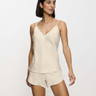 Triumph Silky Sensuality pyjamas, natural - 10216532 - 1595 - Ecru White
