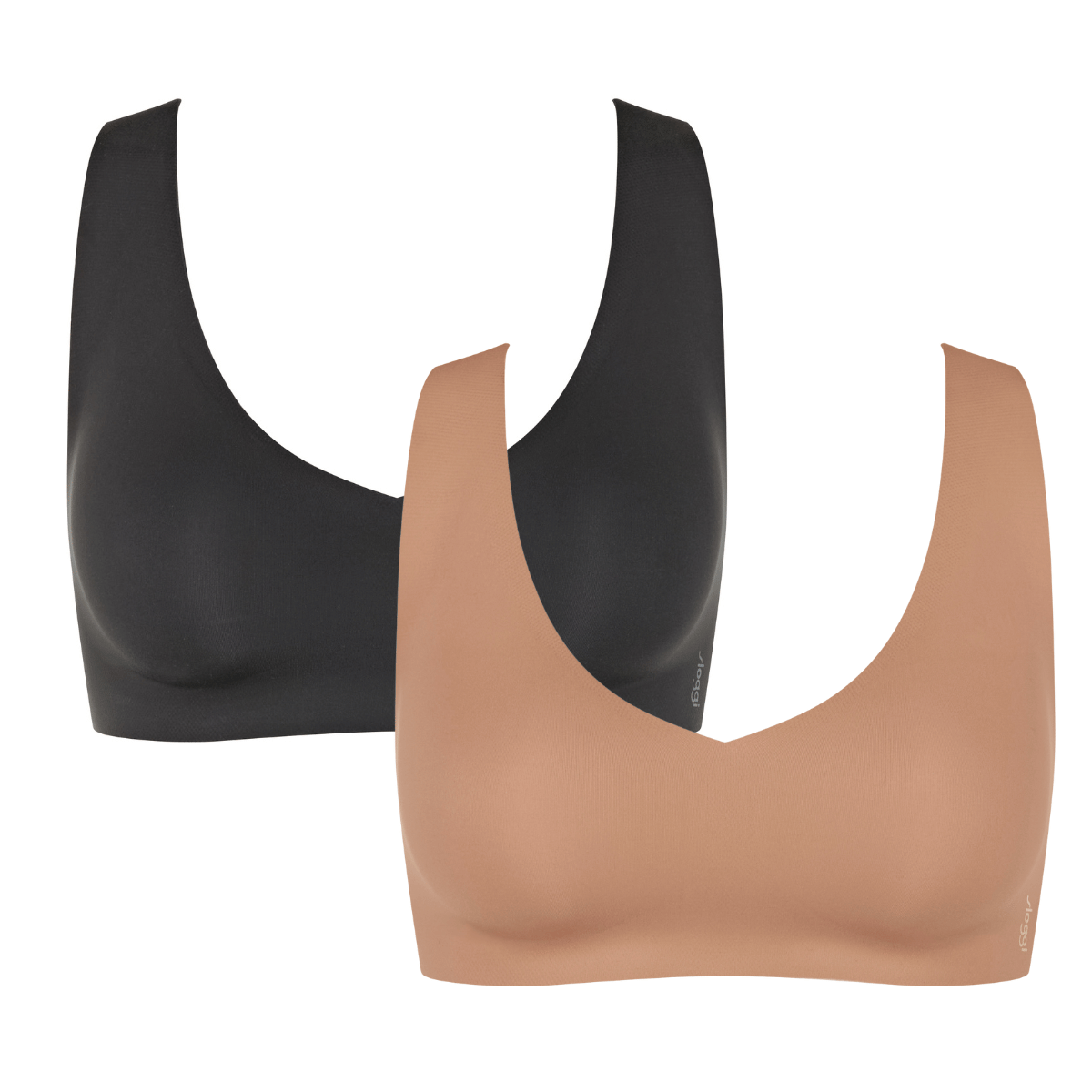 Sloggi Zero Feel 2.0 2-pak bralette BH, multi - 10224798 - M004 - Black