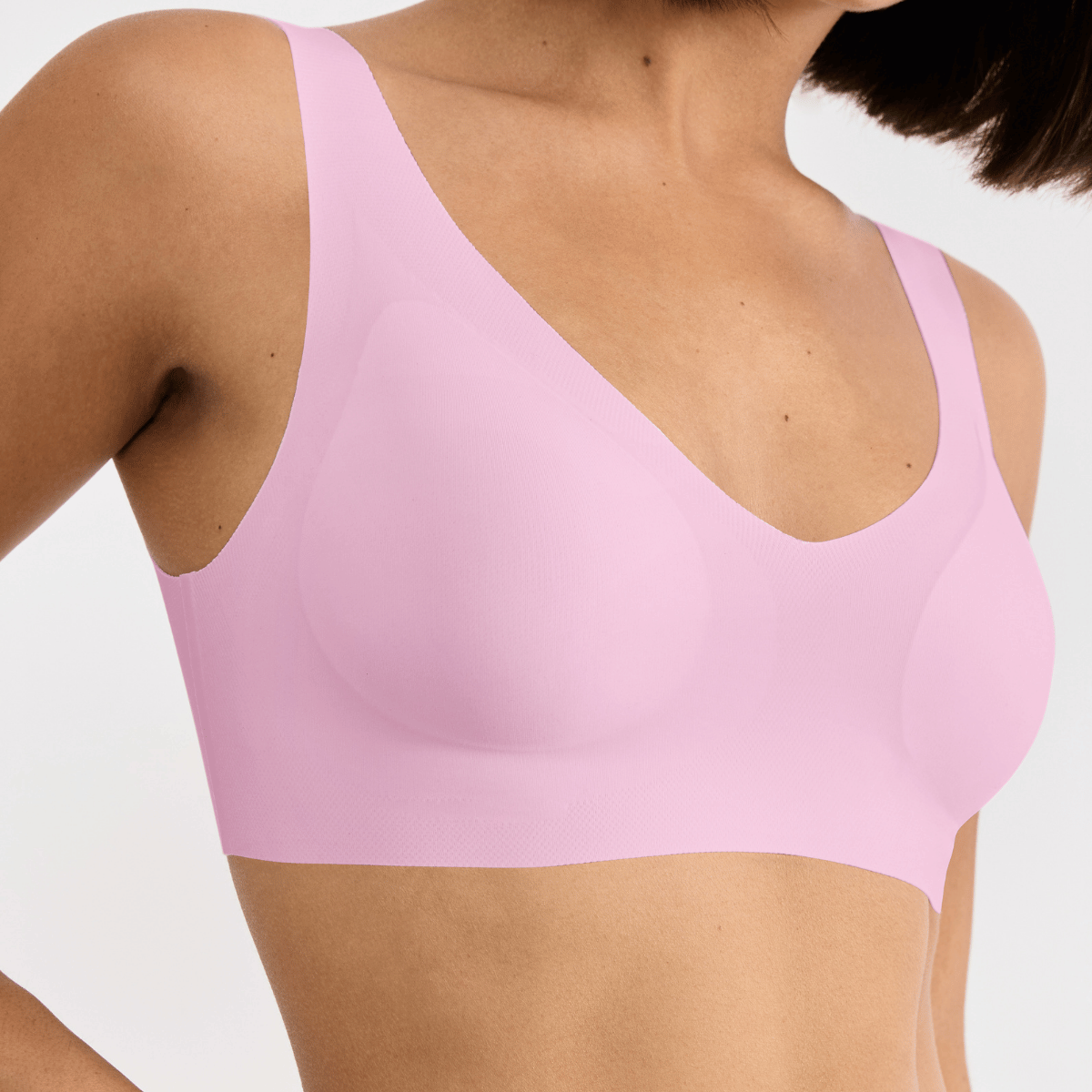Sloggi Zero Feel 2.0 bralette BH, lyserød - 10217728 - 1588 - Floral Pink