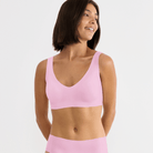 Sloggi Zero Feel 2.0 bralette BH, lyserød - 10217728 - 1588 - Floral Pink
