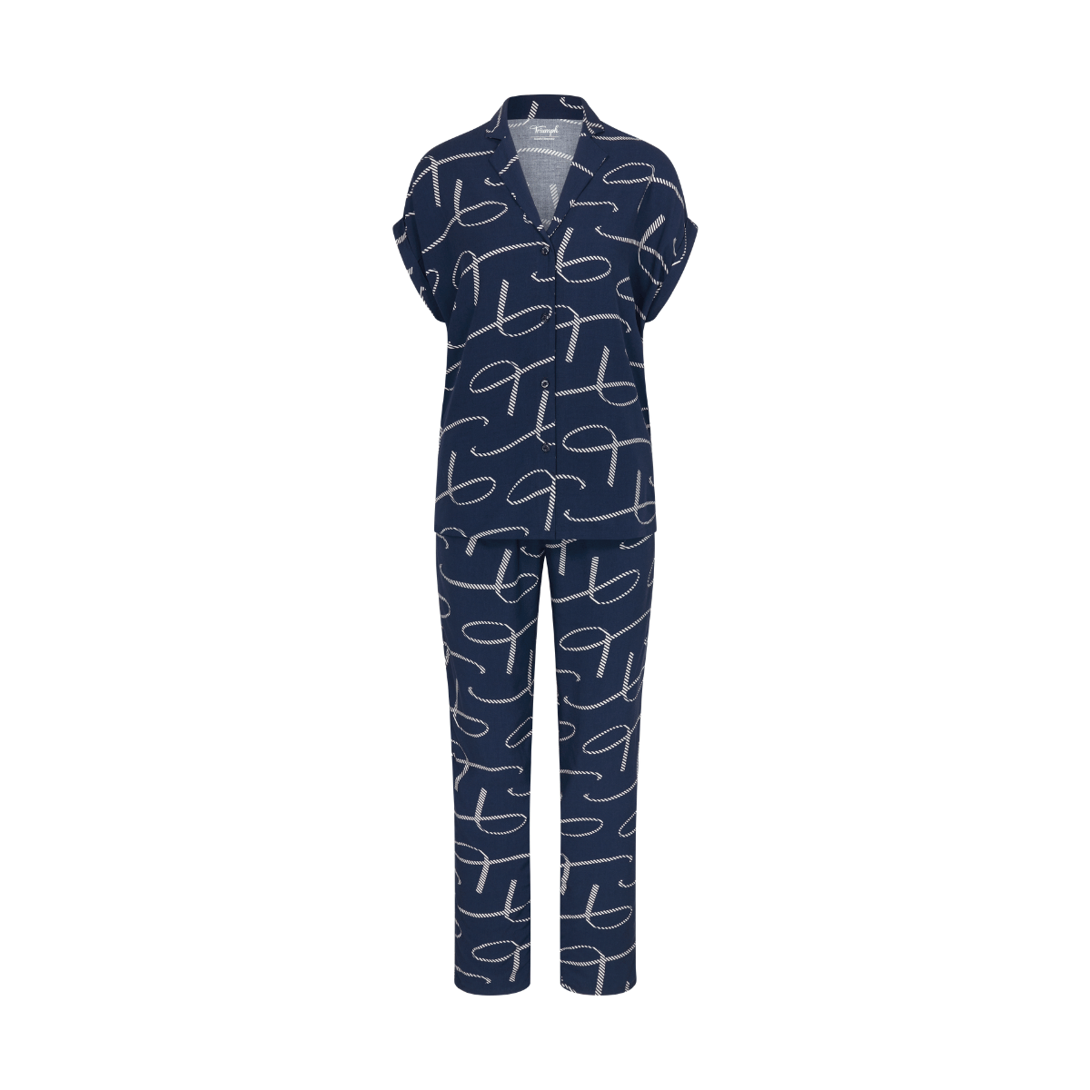 Triumph Boyfriend pyjamas, blå - 10218282 - M008 - Blue