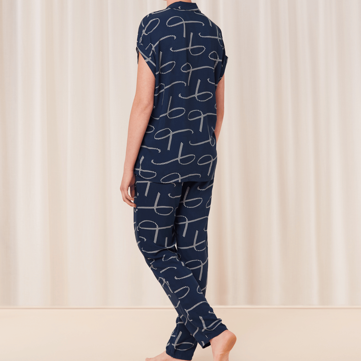 Triumph Boyfriend pyjamas, blå - 10218282 - M008 - Blue