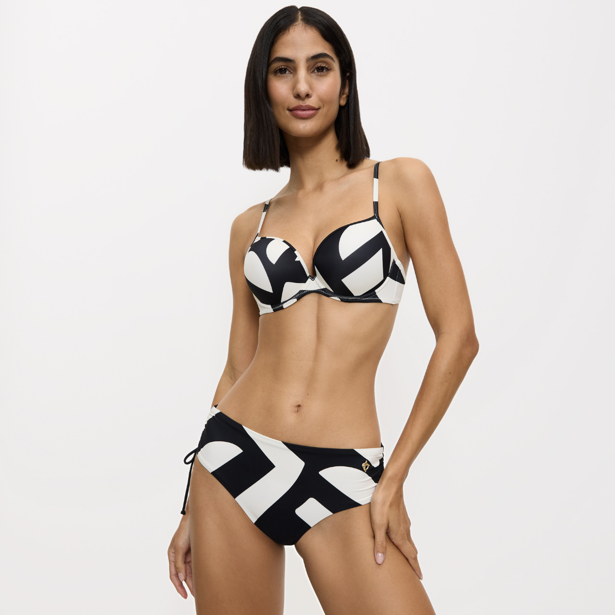 Triumph Summer Allure midi bikinitrusse, multi - 10218744 - M016 - White - Dark Combination