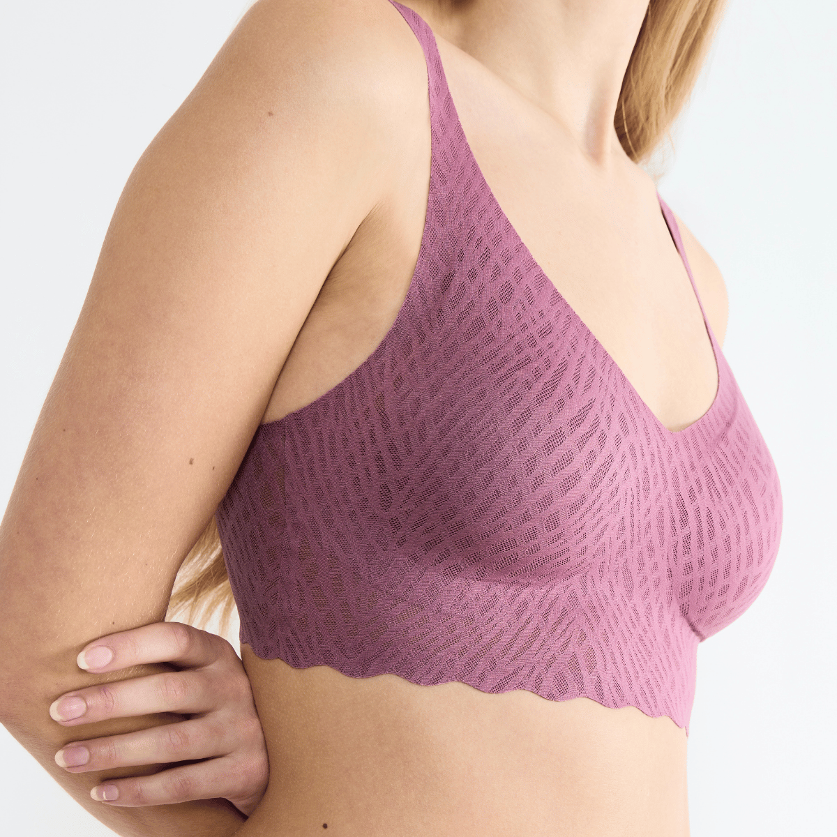Sloggi Zero Feel Bliss bralette BH, lilla - 10219598 - 7574 - Lila Clover