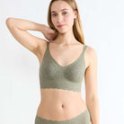 Sloggi Zero Feel Bliss bralette BH, grøn - 10219598 - 00IQ - Moss Green Old