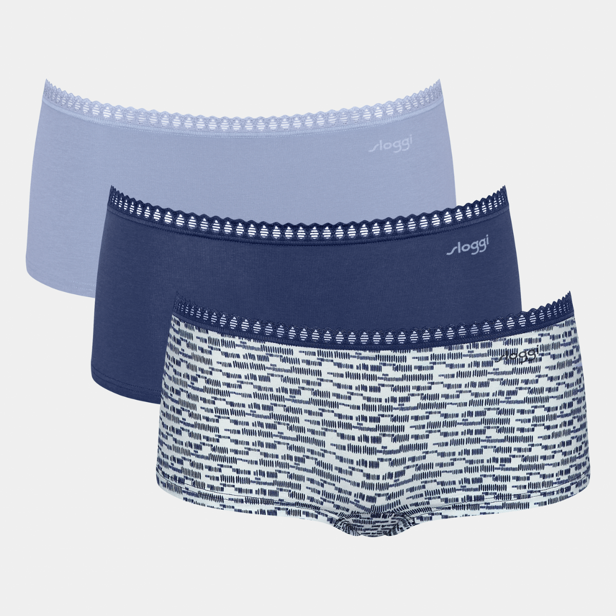 Sloggi Go Crush C3P shorts, multi - 10219652 - V003 - Multiple Colours