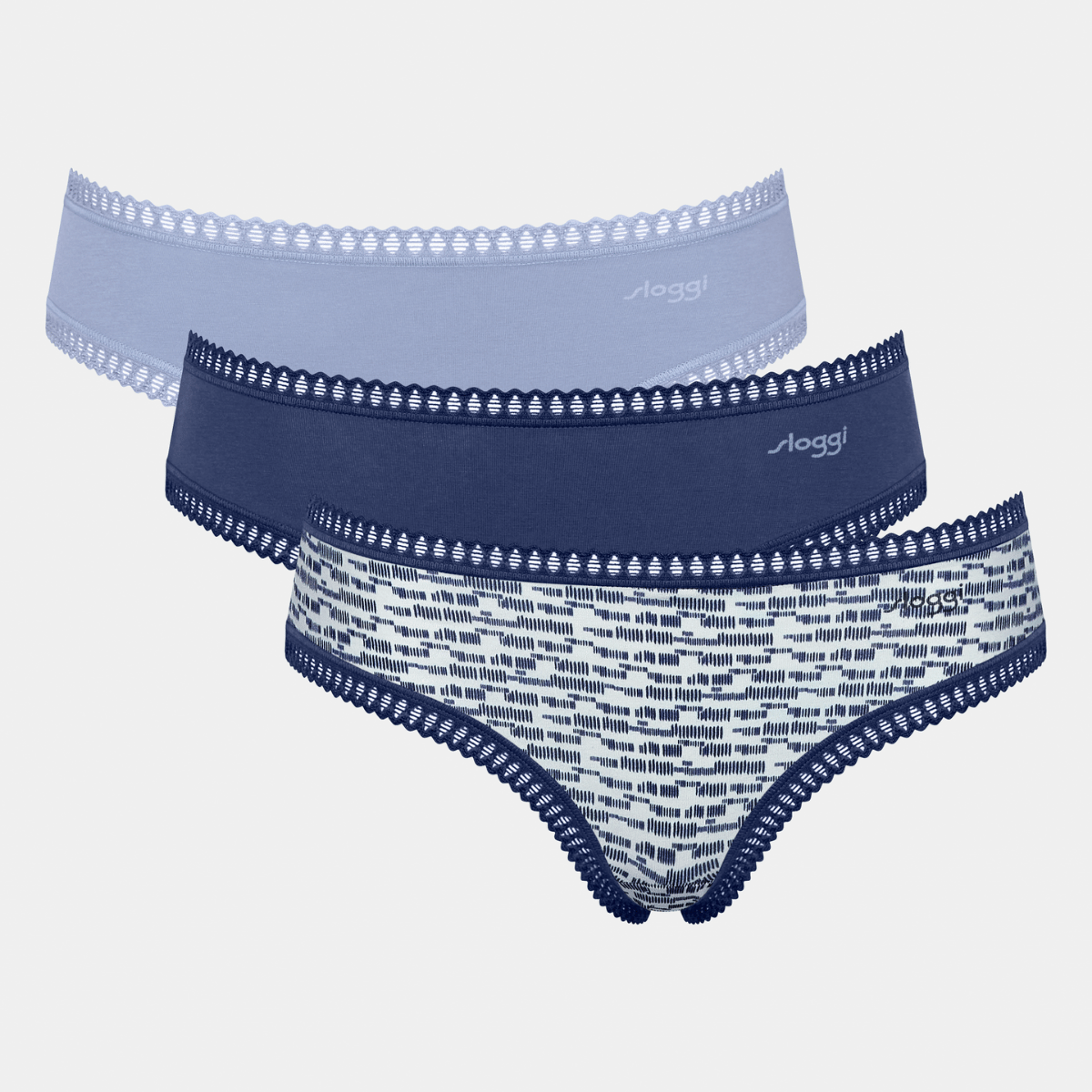 Sloggi GO Crush C3P 3-Pack hipster trusse, multi - 10219671 - V003 - Multiple Colours