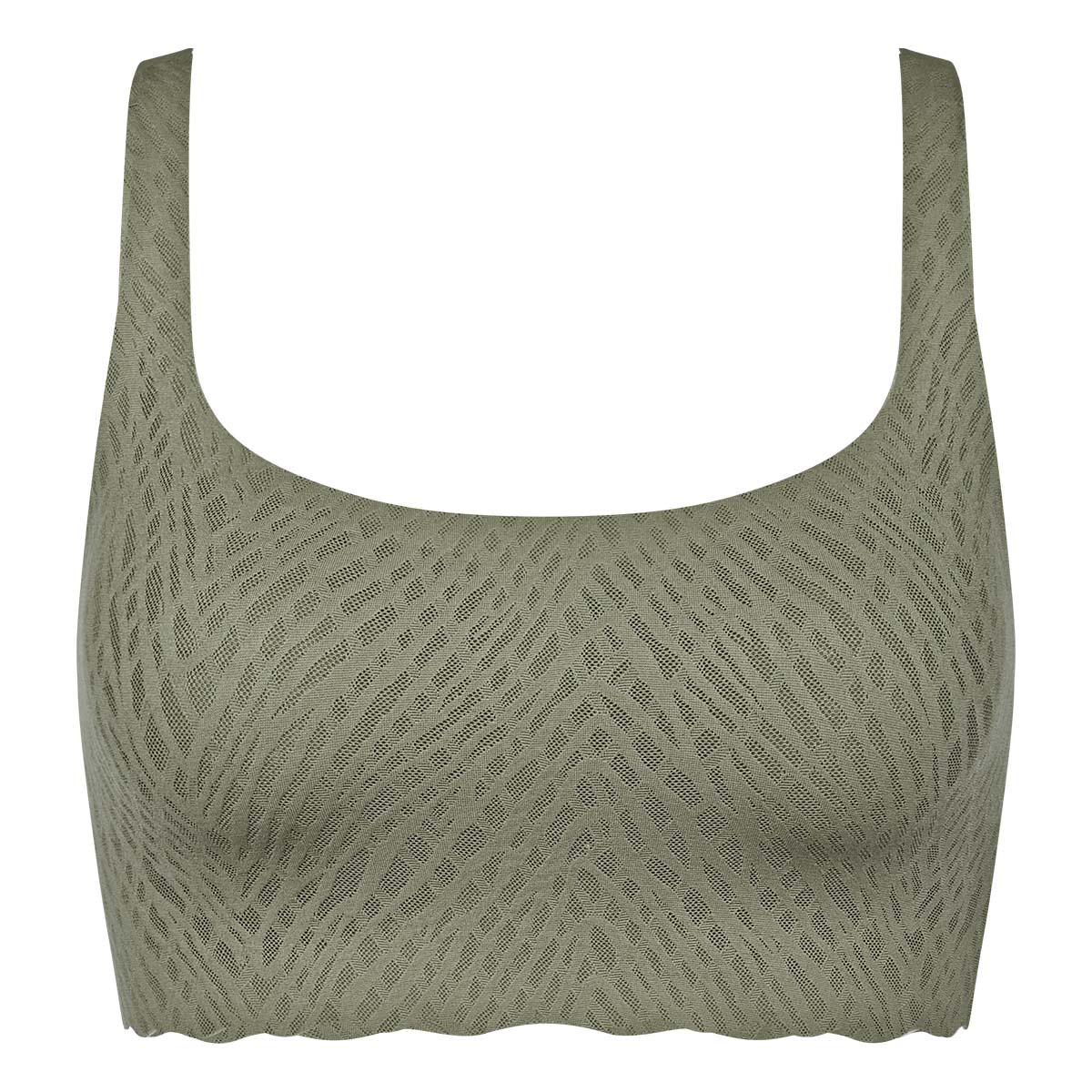 Sloggi Zero Feel Bliss BH top, grøn - 10219678 - 00IQ - Moss Green Old