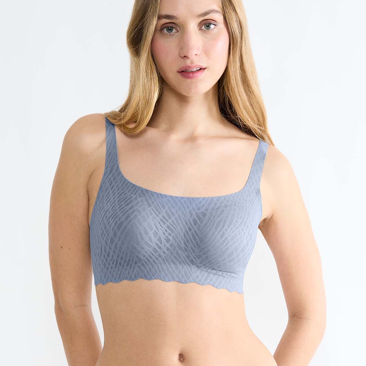 Sloggi Zero Feel Bliss BH top, blå - 10219678 - 00PP - Bluish Gray