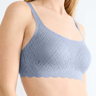 Sloggi Zero Feel Bliss BH top, blå - 10219678 - 00PP - Bluish Gray