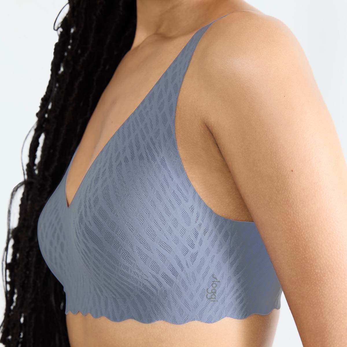 Sloggi Zero Feel Bliss bralette BH, blå - 10219688 - 00PP - Bluish Gray