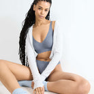 Sloggi Zero Feel Bliss bralette BH, blå - 10219688 - 00PP - Bluish Gray