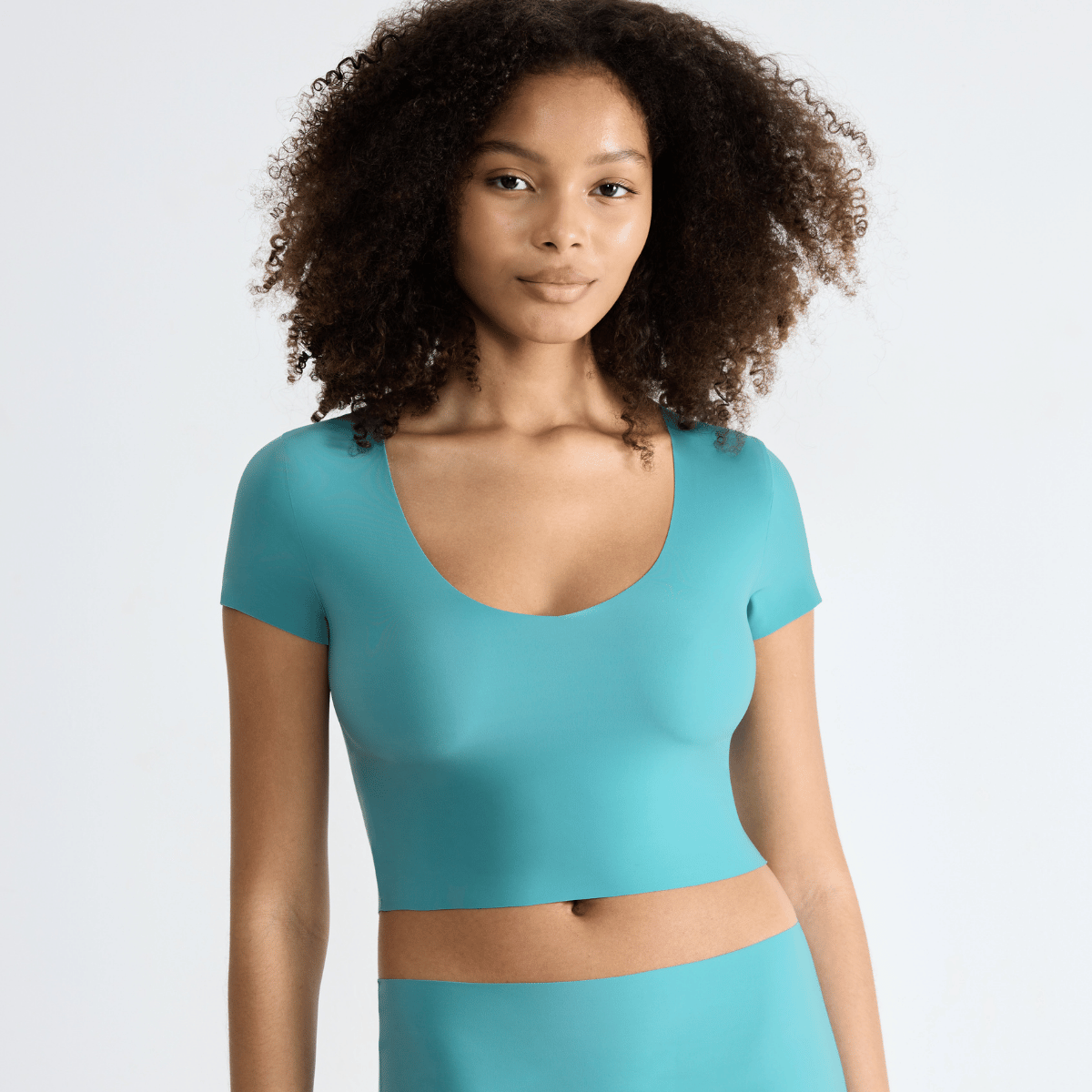 Sloggi Zero Feel 2.0 Crop top, turkis - 10219697 - 1597 - Quiet Turquoise